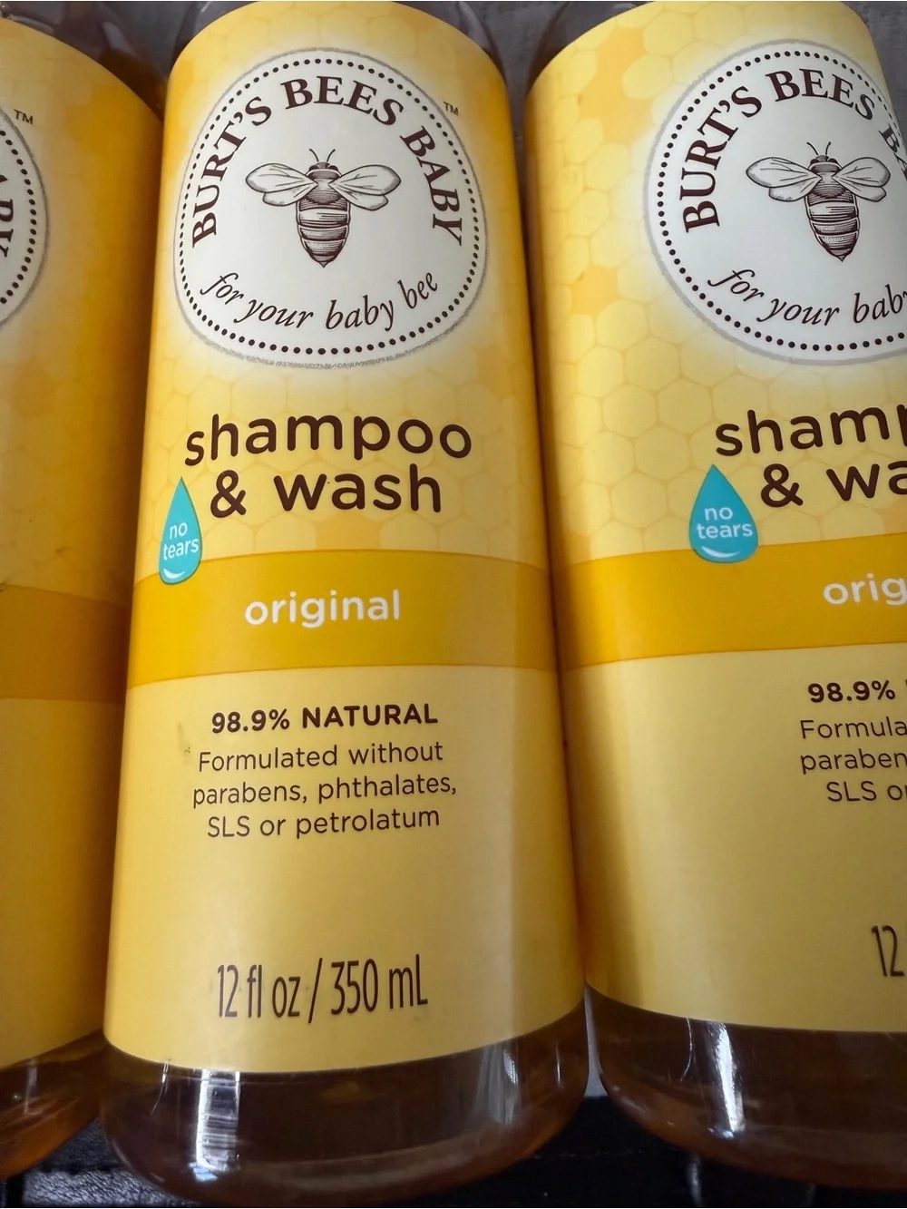 Burt's Bees Baby Original Shampoo & Wash - Yellow Labels Bundle (3 Bottles) New